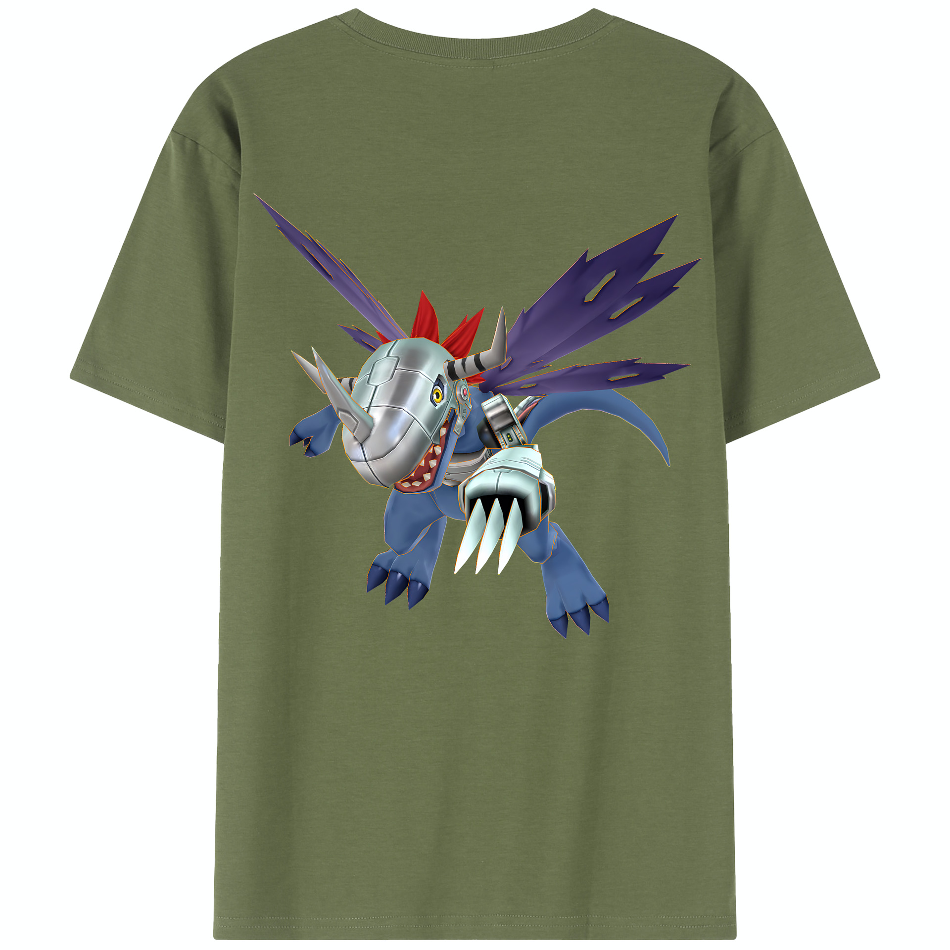 （画像用） Digimon デジタルモンスター/デジモン 綿100％半袖Tシャツ（背面プリント）